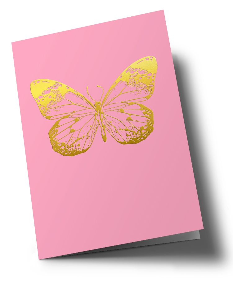 Klappkarte C6 - pure - Schmetterling