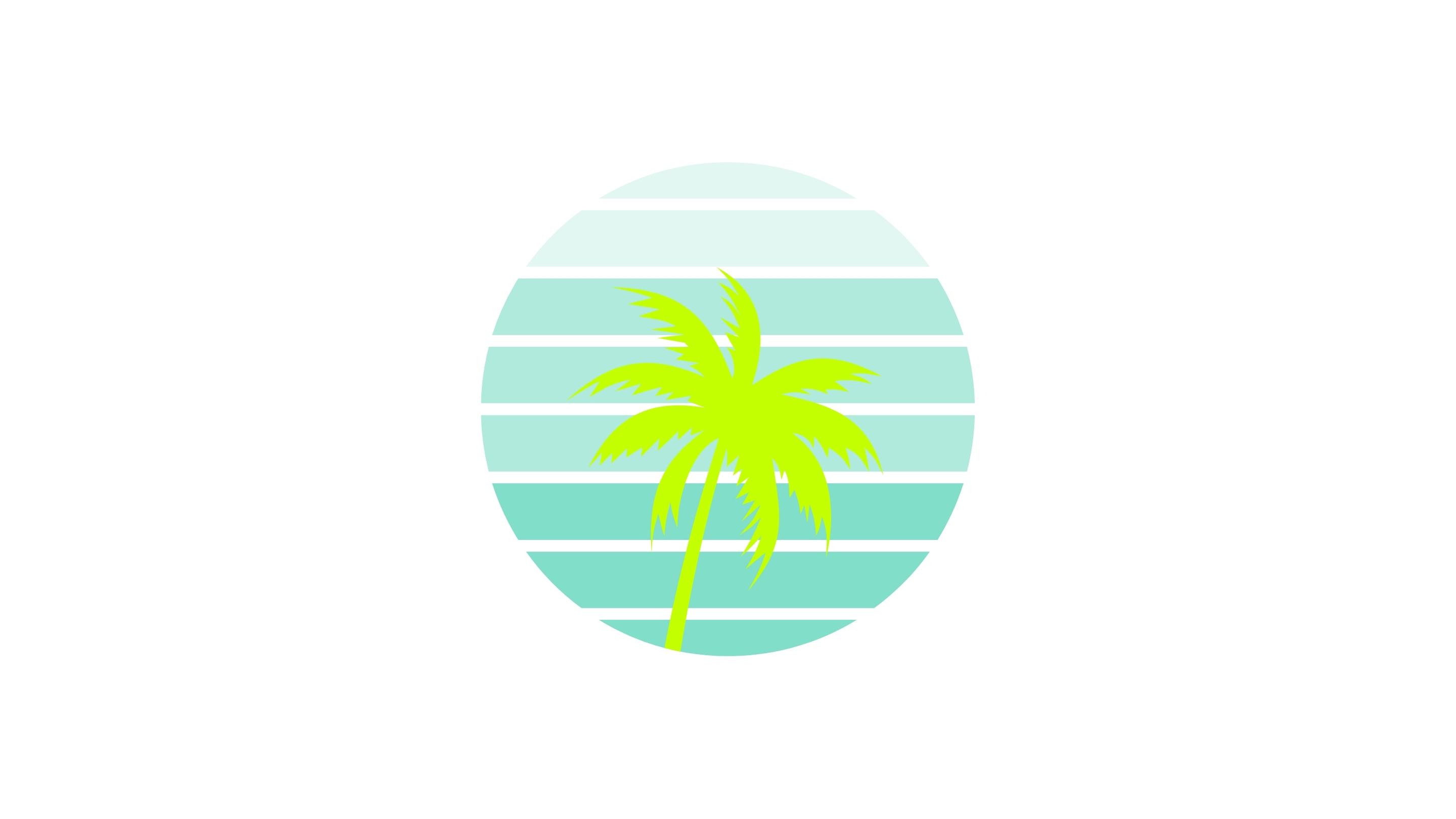 Bügelbild - palme
