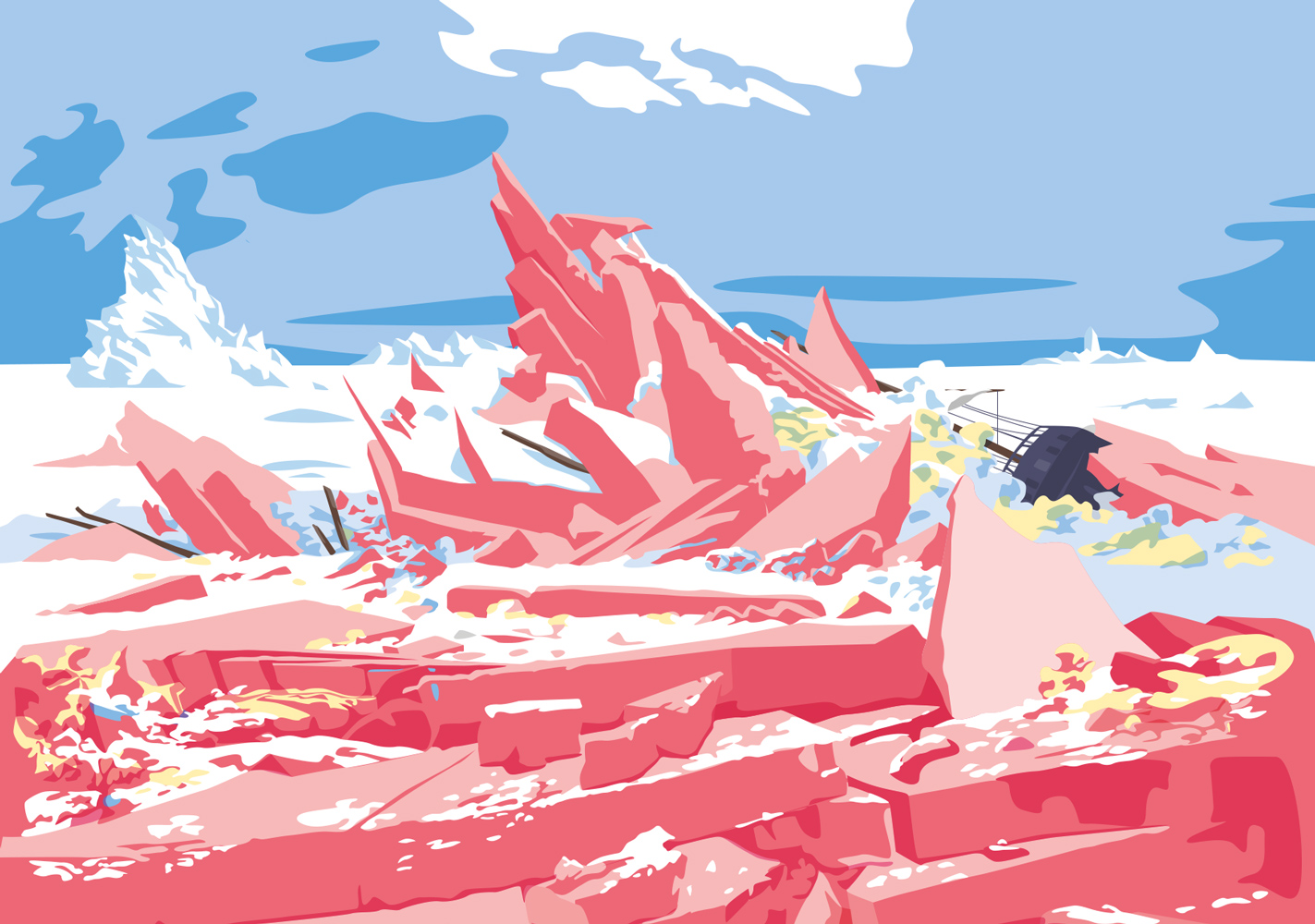 Postkarte - Museum Art - Eismeer, C.D. Friedrich Postkarte - Museum Art - Eismeer, C.D. Friedrich