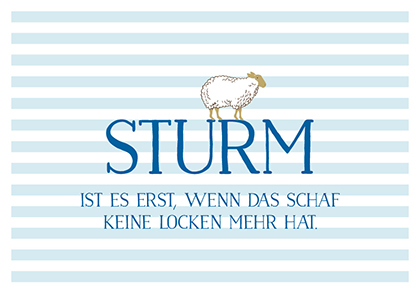 Postkarte - La Card - Sturm