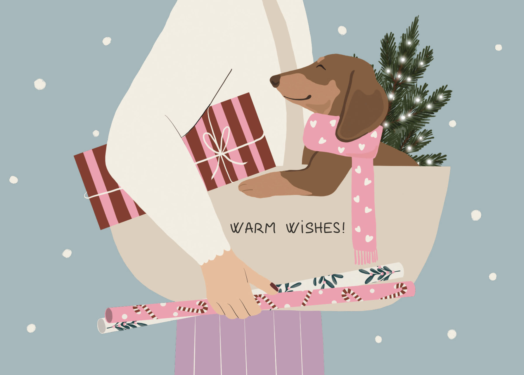 Postcard - Alfie's Greetings - Xmas Shopping