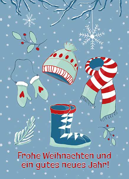 Postkarte - m-illu - Frohe Weihnachten