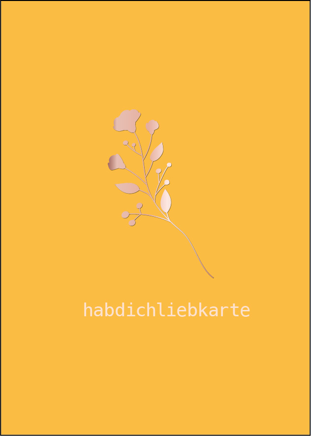 Postcard - Toni Starck - hab dich lieb card
