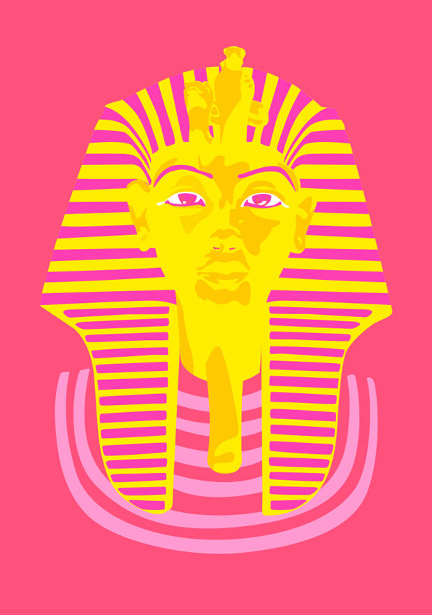 Postkarte - Museum Art - Tutenchamun