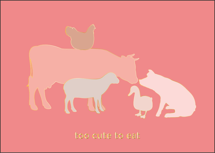 Postcard - Toni Starck - too cute to eat