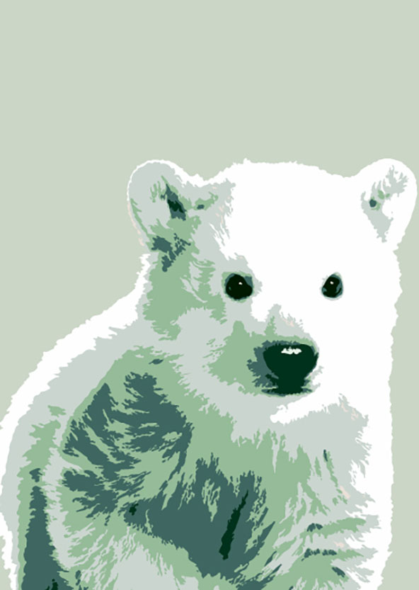 Postcard - Toni Starck - polar bear