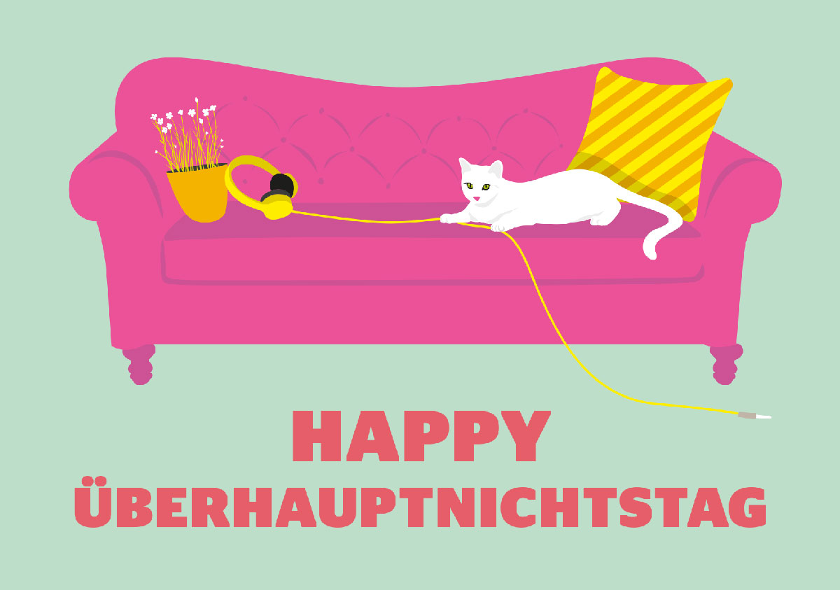 Postcard - luminous - Happy Überhauptnichtstag