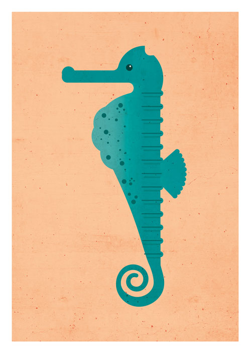 Postkarte - Daria Ivanova - Seepferdchen