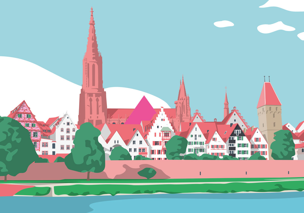 Postcard - Bon Voyage - Ulm