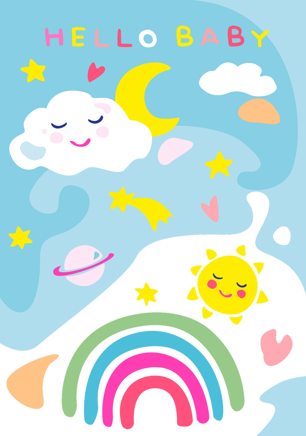 Postkarte - Limoncella - Hello Baby Postkarte - Limoncella - Hello Baby