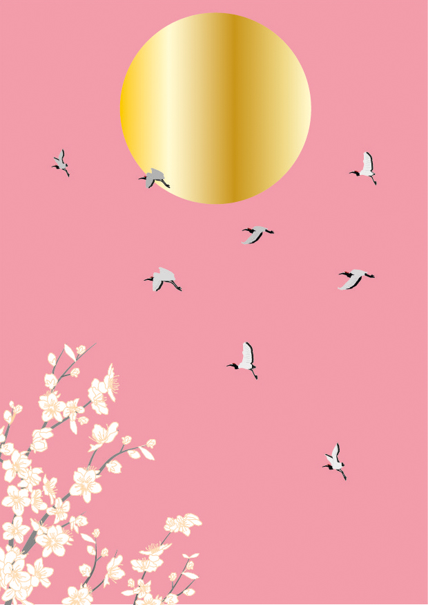 Postcard - Toni Starck - Cranes