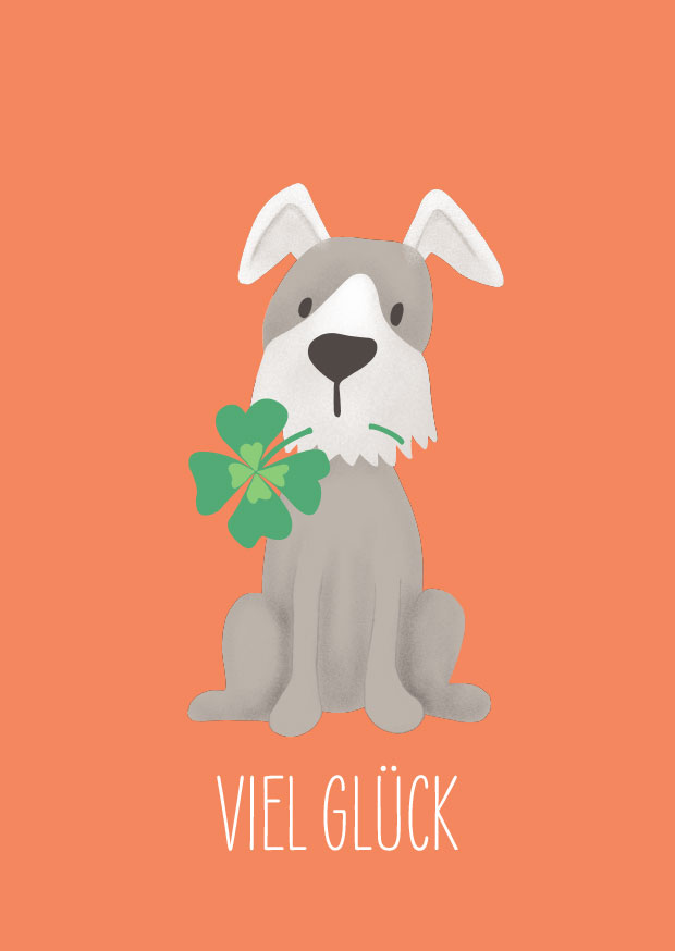Postkarte - andrea liesert - Viel Glück