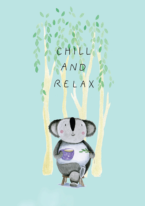 Postcard - Tabea Güttner - Chill and Relax Postcard - Tabea Güttner - Chill and Relax