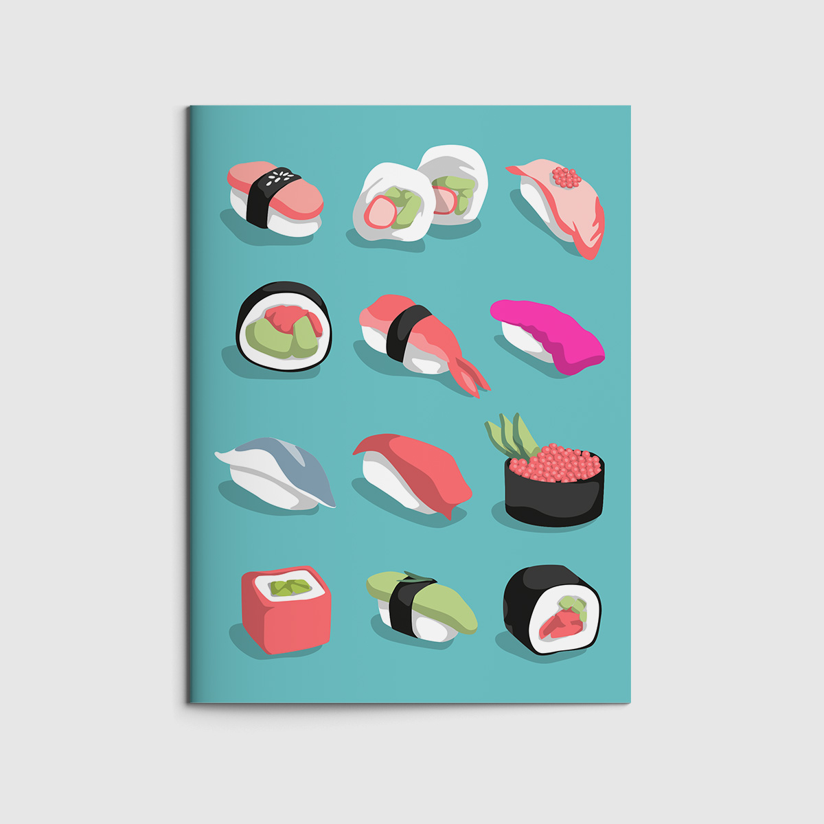 Booklet A6 - neonstyle - Sushi