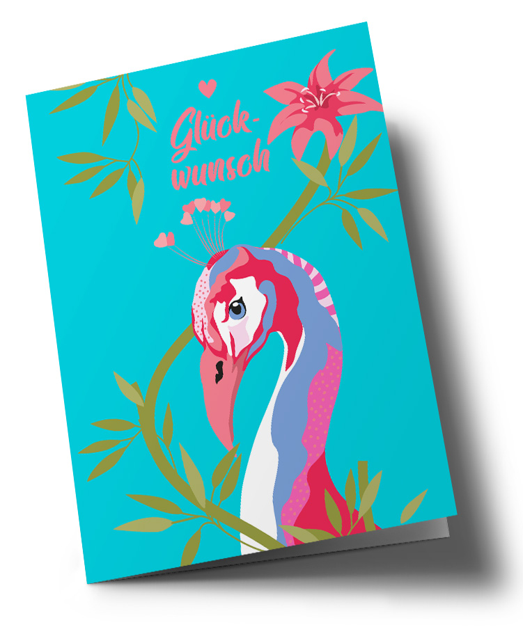 Doublecard C6 - happiness - Peacock