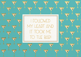 Postkarte - La Card - Heart to the Bar