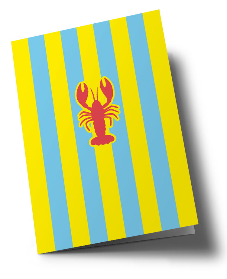 Klappkarte C6 - malibu - Lobster