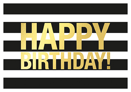 Klappkarte C6 - La Card - Happy black