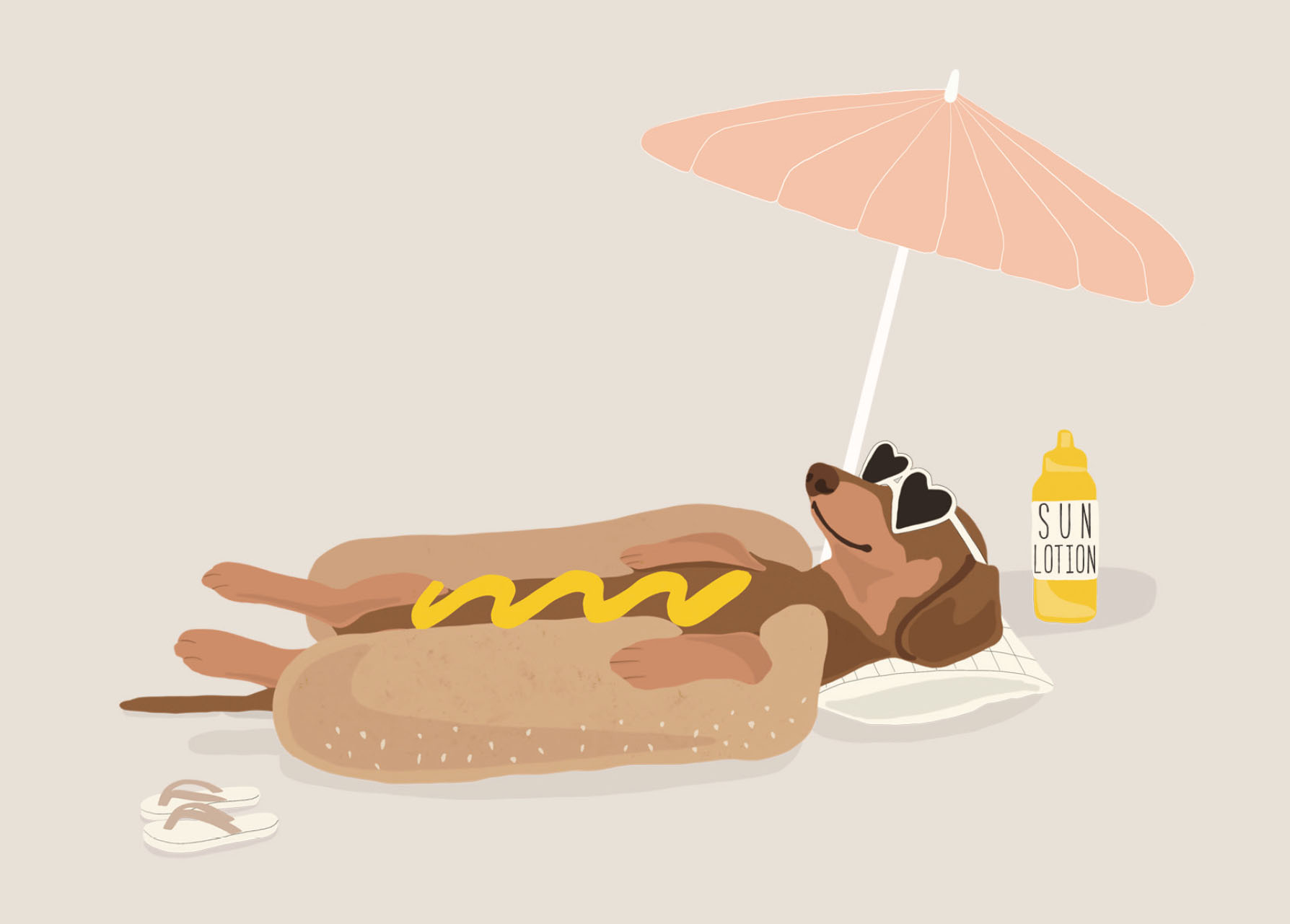 Postkarte - Alfie's Greetings - Hot Dog