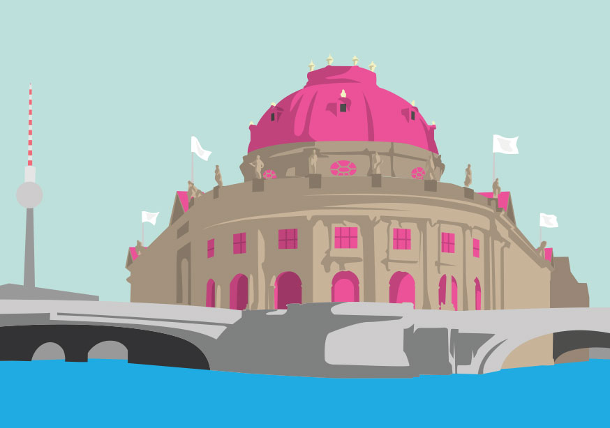 Postcard - Bon Voyage - Museumsinsel, Berlin Postcard - Bon Voyage - Museumsinsel, Berlin