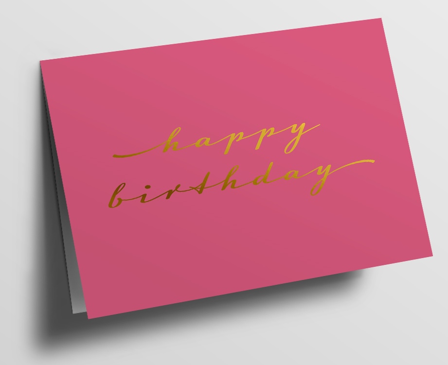 Klappkarte C6 - pure - happy birthday