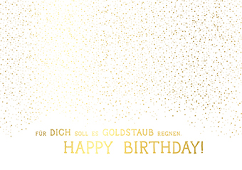 Postkarte - La Card - Goldstaub