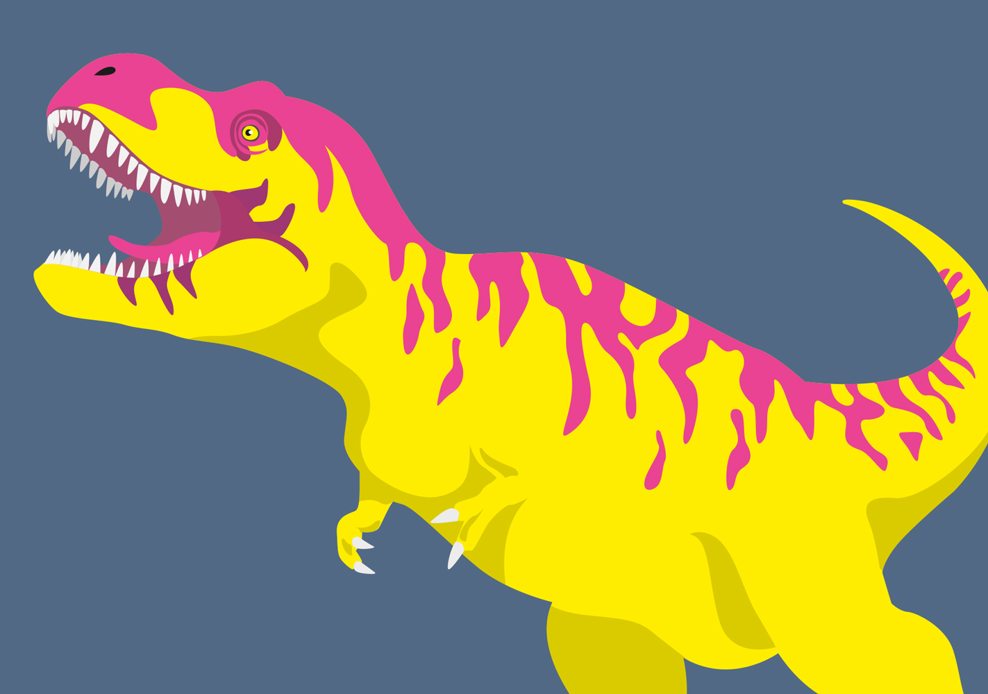 Postcard - luminous - T-Rex