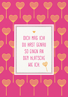 Postkarte - La Card - Klatsche