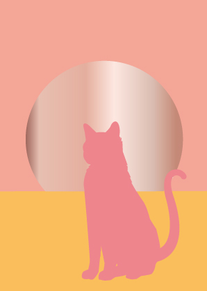 Postkarte - Toni Starck - Cat Sunrise Postkarte - Toni Starck - Cat Sunrise