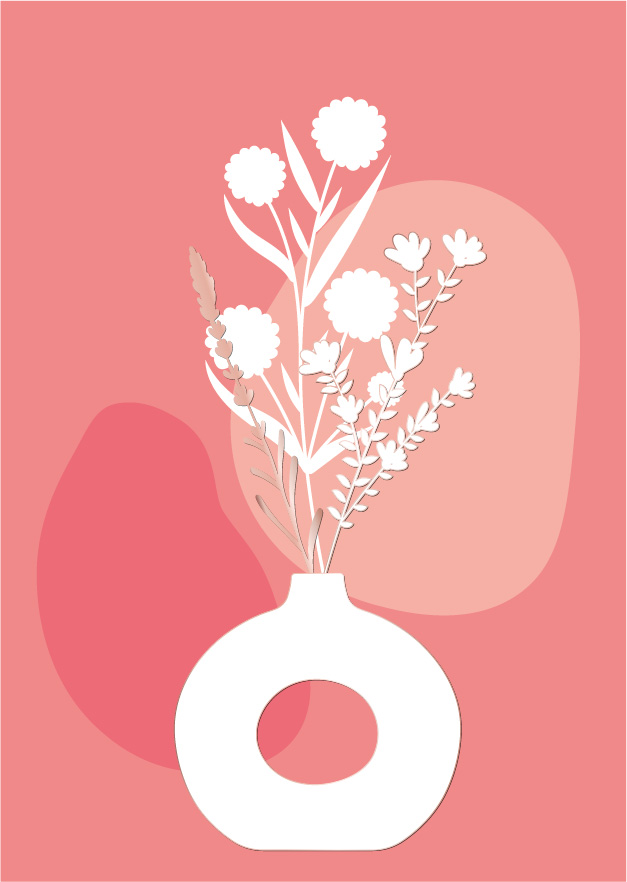 Postcard - Toni Starck - donut vase