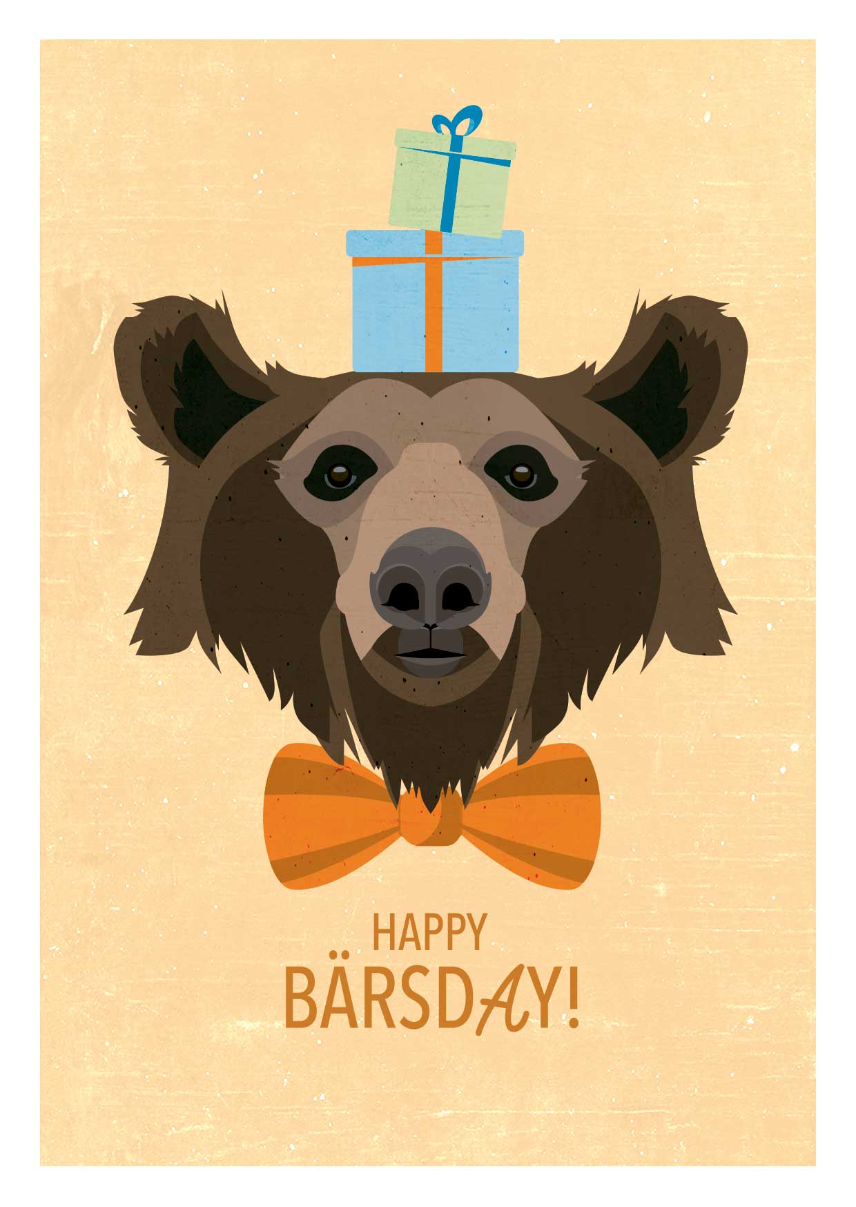 Postcard - Daria Ivanova - Happy Bärsday
