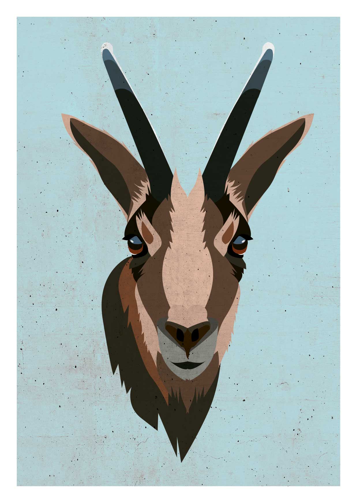 Postcard - Daria Ivanova - Chamois