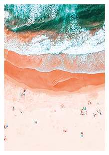 Postkarte - La Card - Orange beach