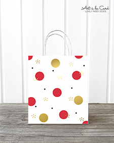 Geschenktüte Midi - Kreise, rot Geschenktüte Midi - Kreise, rot