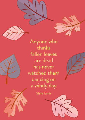 Postcard - Toni Starck - autumn leaves