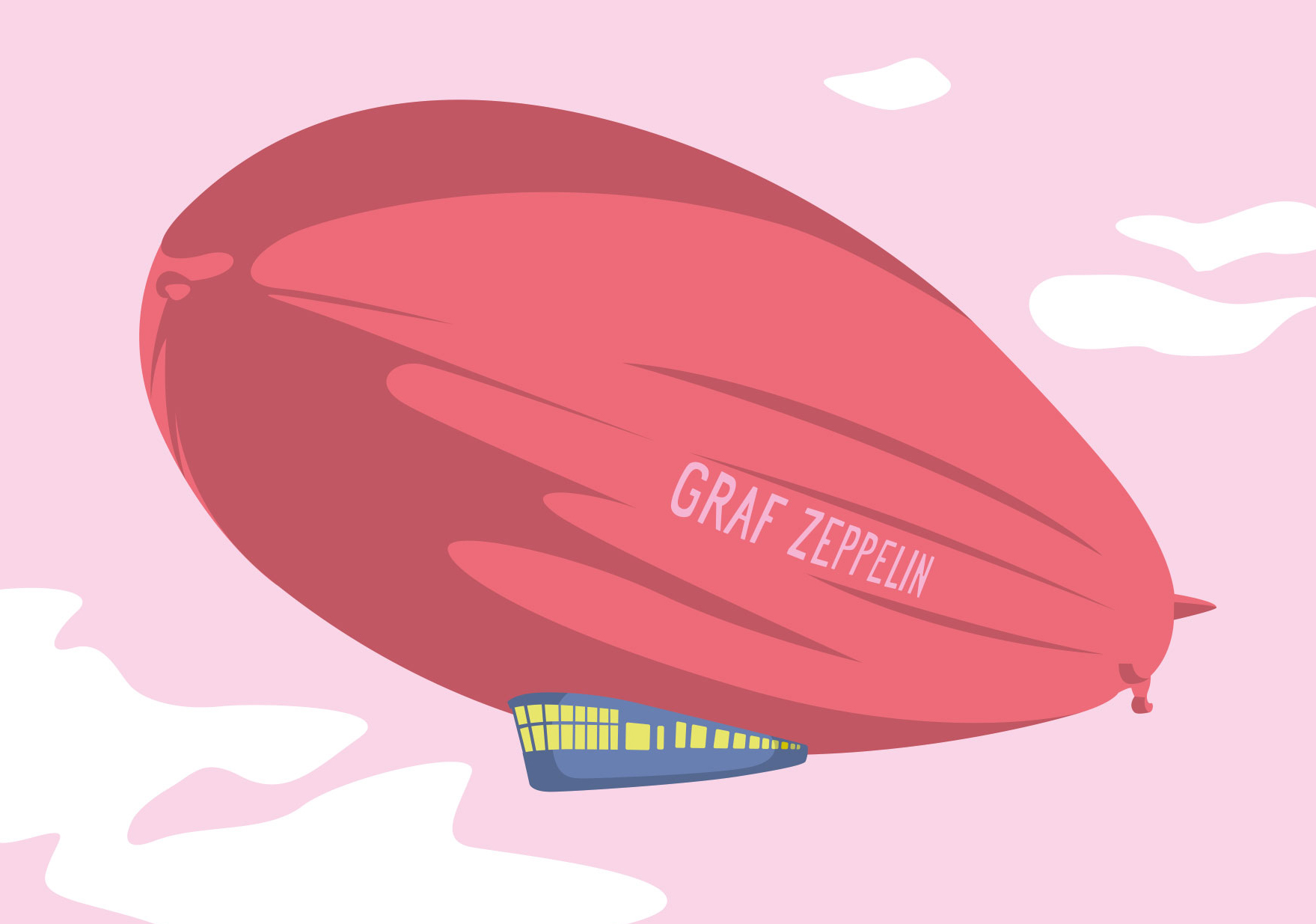 Postkarte - luminous - Graf Zeppelin