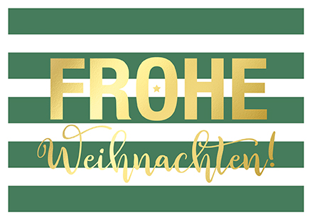 Klappkarte C6 - La Card - Weihnachten, green