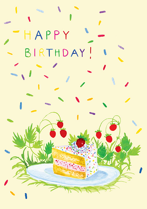 Postkarte - Tabea Güttner - Happy Birthday Cake