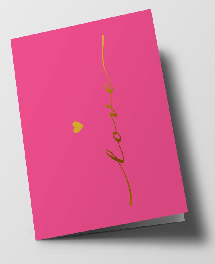 Klappkarte C6 - pure - love