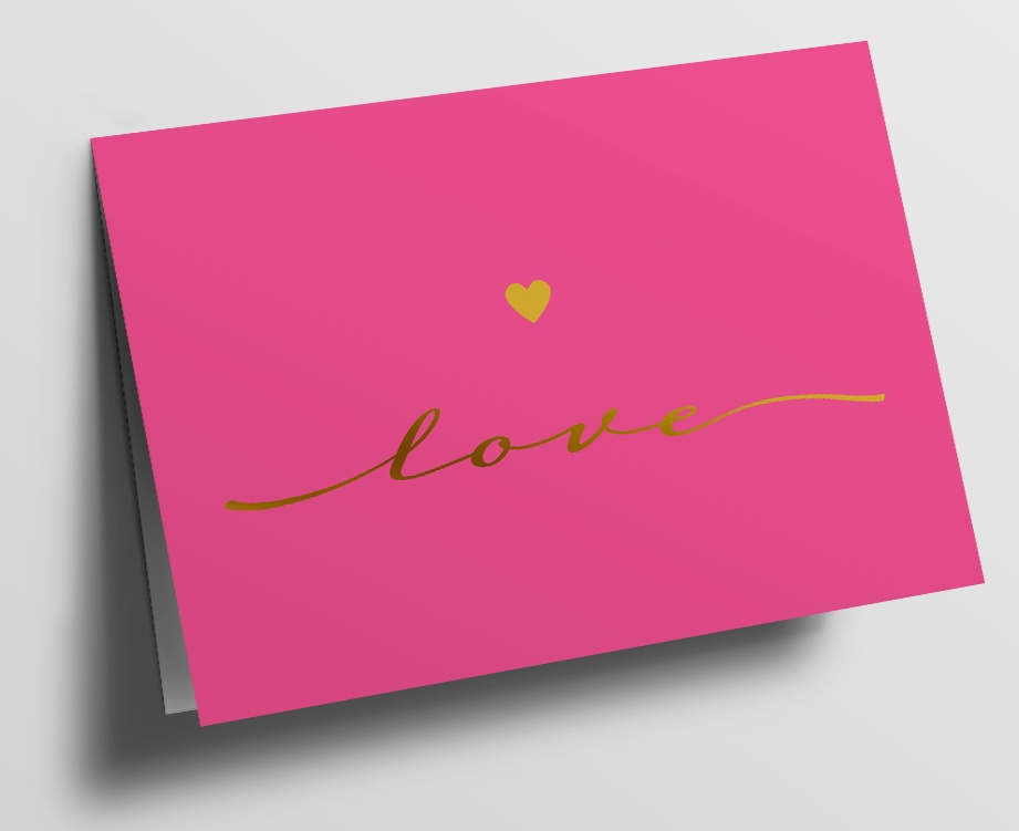 Klappkarte C6 - pure - love