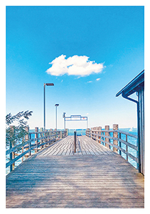 Postkarte - La Card - Chiemseesteg