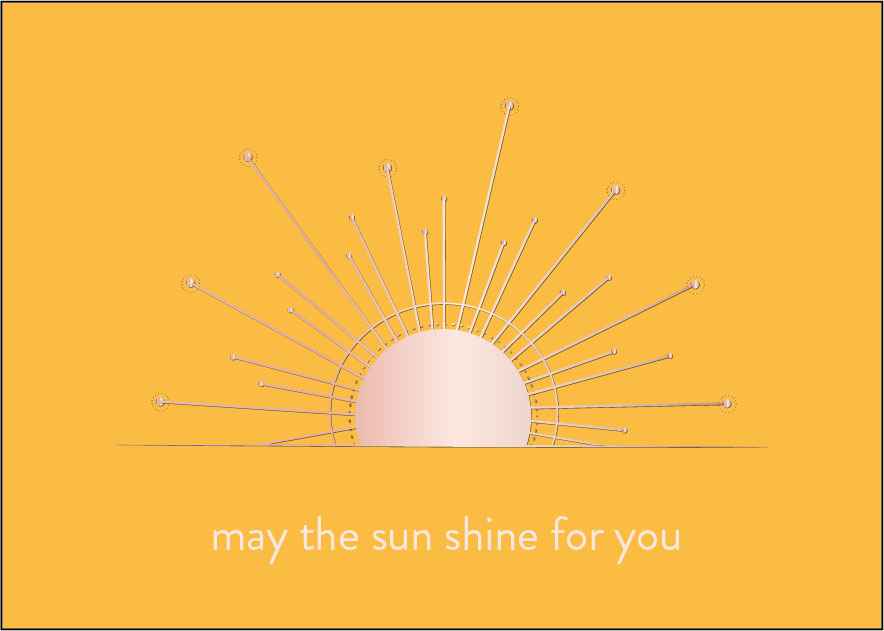 Postcard - Toni Starck - may the sun shine