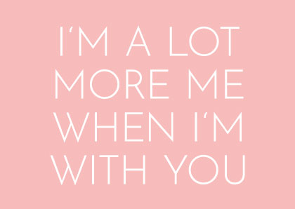 Postcard - Wortsinn - I am a lot more me