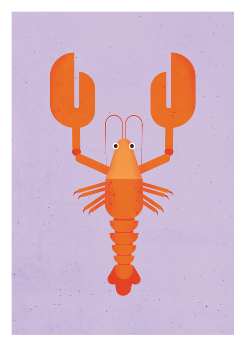 Postkarte - Daria Ivanova - Lobster