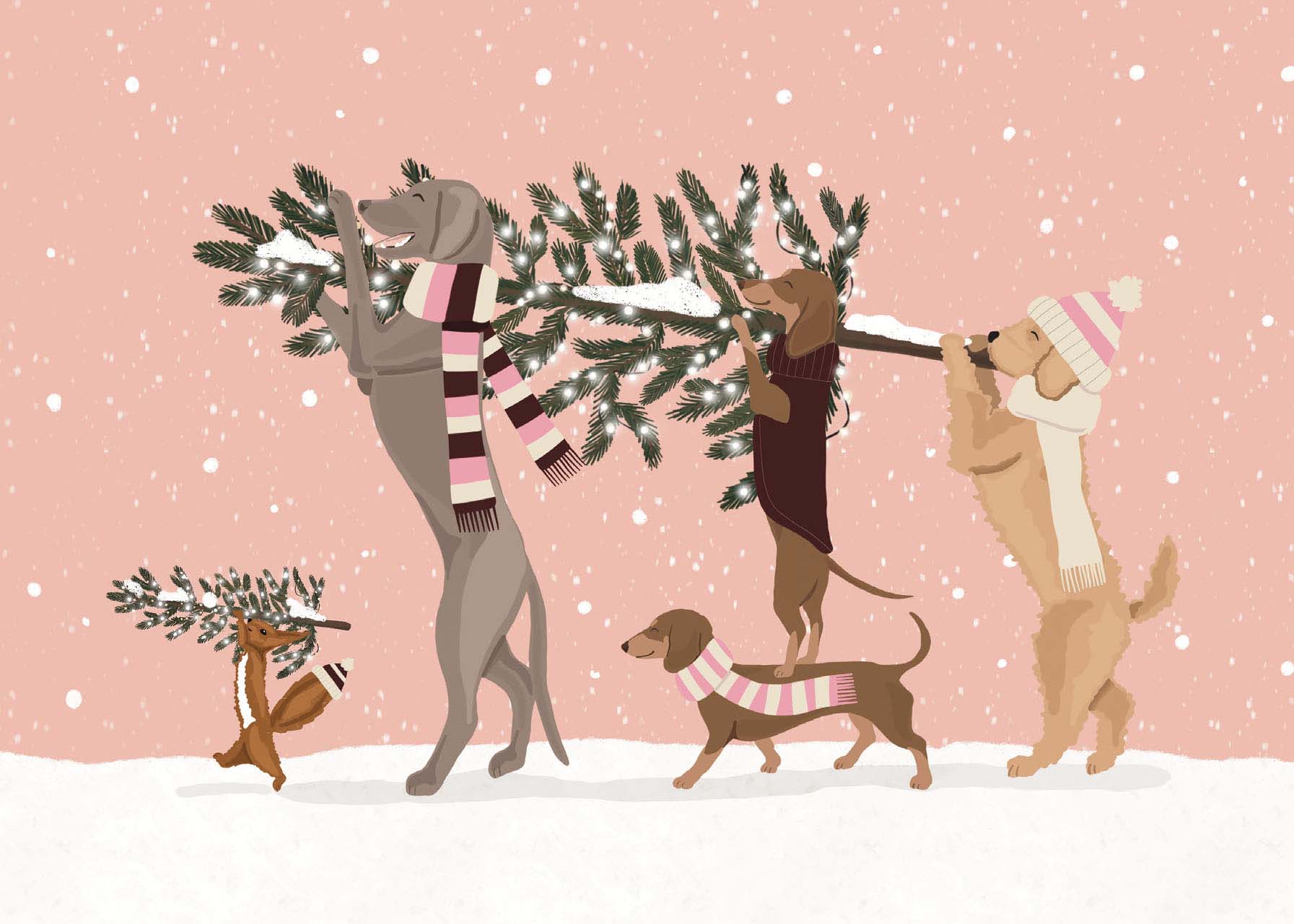 Postcard - Alfie's Greetings - Xmas Preps