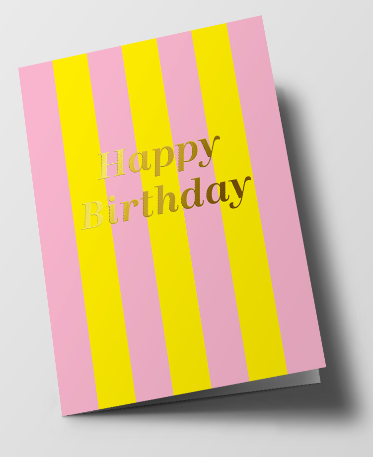 C6 Folded Card - Chelsea - Happy Birthday