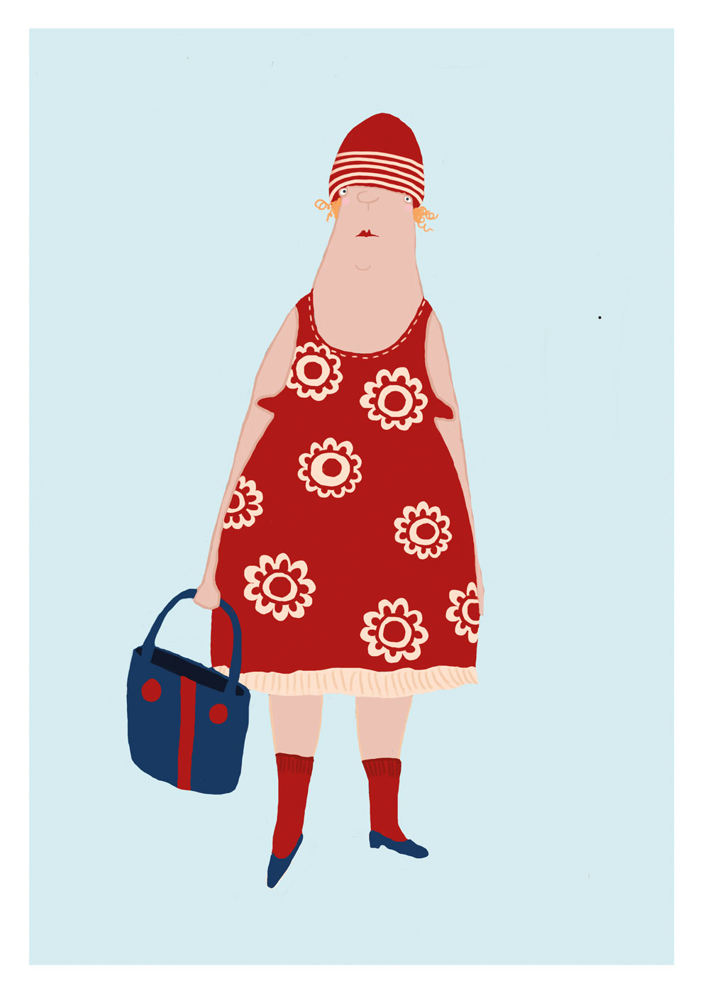 Postkarte - kittiekatstudio - highfashion