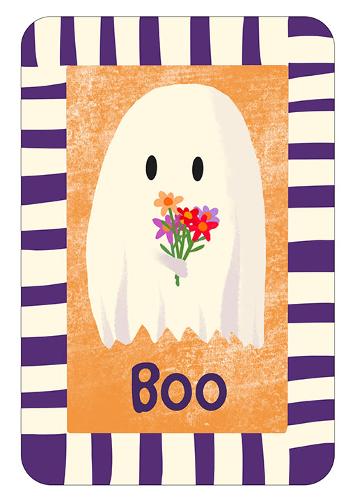 Postcard - Toni Starck - Lollipop - Ghost Boo