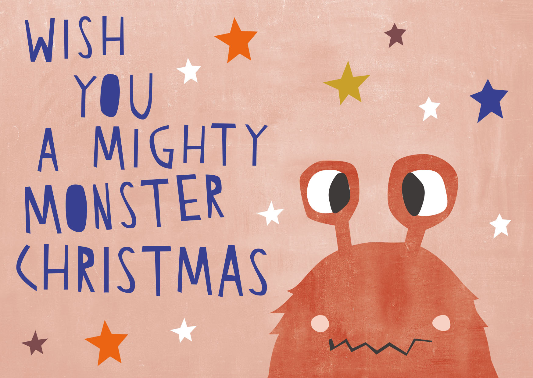 Postkarte - Designfräulein - Mighty Monster Christmas