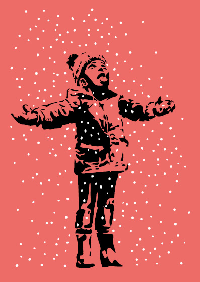 Postkarte - Museum Art - It´s snowing Postkarte - Museum Art - It´s snowing